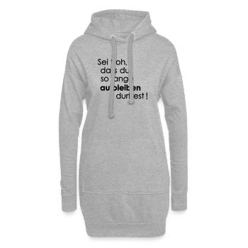 Veiller - Sweat-shirt à capuche long Femme - gris chiné - Devant