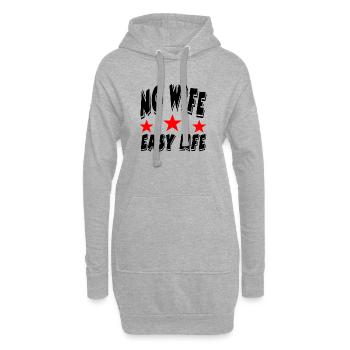 Frau - Hoodie-Kleid - Grau meliert - Vorne