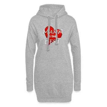MAMA IS THE BEST - Hoodie-Kleid - Grau meliert - Vorne