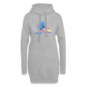 Saba als Strand - Hoodie-Kleid - Grau meliert - Vorne
