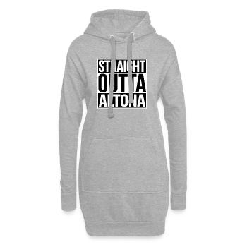 STRAIGHT OUTTA ALTONA HAMBURG - Hoodie-Kleid - Grau meliert - Vorne