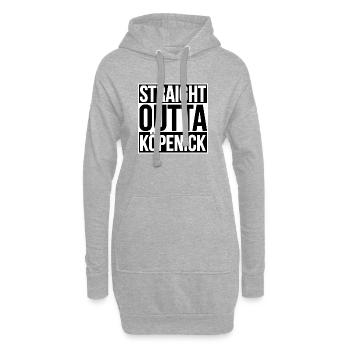 Straight Outta Köpenick BERLIN - Sweat-shirt à capuche long Femme - gris chiné - Devant