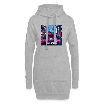 speed - Hoodie-Kleid - Grau meliert - Vorne