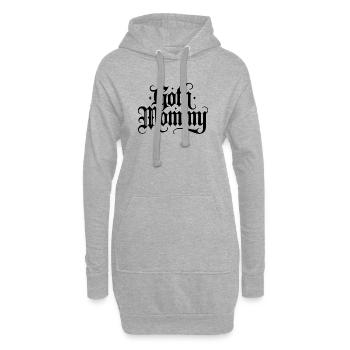 Goth Mommy - Cooles stoisches Design - Hoodie-Kleid - Grau meliert - Vorne