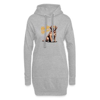 Hello Sunshine - Cool Golden Retriever Logo pour animaux de compagnie - Sweat-shirt à capuche long Femme - gris chiné - Devant