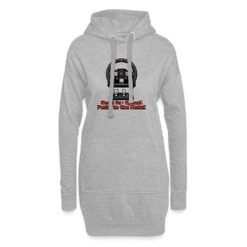 Pixel Race: Vollgas geben - Hoodie-Kleid - Grau meliert - Vorne