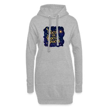 Focus on Hocus Pocus–Magisches Hexenspruch Design - Hoodie-Kleid - Grau meliert - Vorne