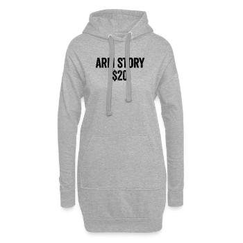Arm Story 20 $ Amputé Drôle Perdu un bras - Sweat-shirt à capuche long Femme - gris chiné - Devant