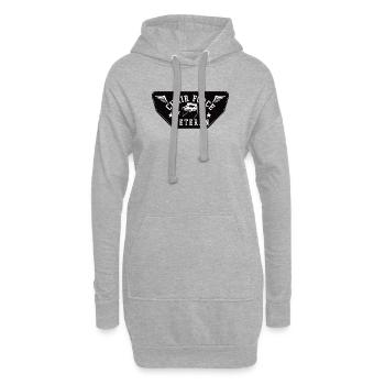 Veteran Chair Force - Hoodie-Kleid - Grau meliert - Vorne