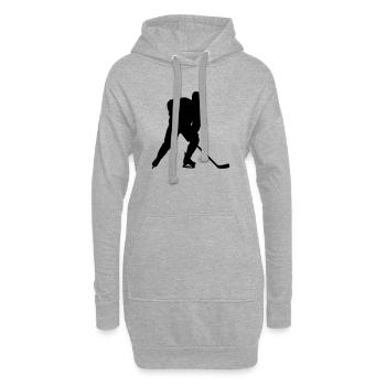 Hockey - Hoodie-Kleid - Grau meliert - Vorne