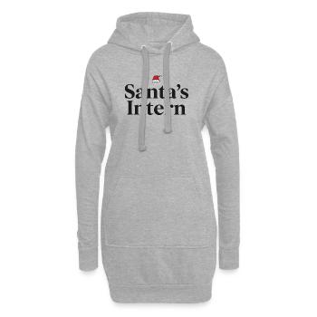 Santa’s Intern Funny Christmas Design - Hoodie-Kleid - Grau meliert - Vorne