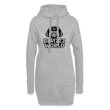 Beatzzz World - Hoodie-Kleid - Grau meliert - Vorne