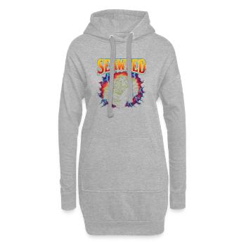 Algenrollen Nori Lieblingsessen Seltsame 90er Seet - Hoodie-Kleid - Grau meliert - Vorne