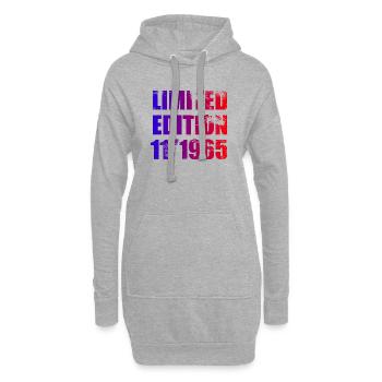 60e anniversaire Edition limitée 11/1965 - Sweat-shirt à capuche long Femme - gris chiné - Devant