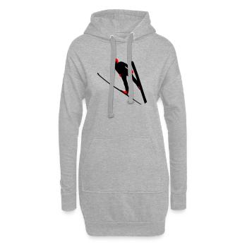 Schanzensprung - Hoodie-Kleid - Grau meliert - Vorne