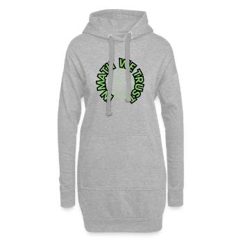 In Math We Trust - Mathe - Design - Hoodie-Kleid - Grau meliert - Vorne