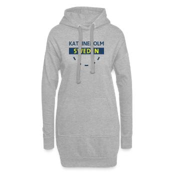 Katrineholm Suède Insigne - Sweat-shirt à capuche long Femme - gris chiné - Devant