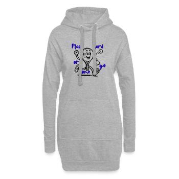 Padel Padeltennis Spruch Spruche Geschenk Sport - Hoodie-Kleid - Grau meliert - Vorne