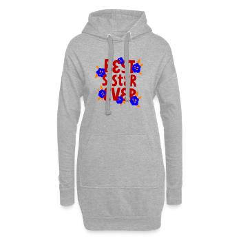 Meilleure sœur - Sweat-shirt à capuche long Femme - gris chiné - Devant
