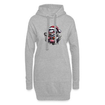 Killer Snowman – Eisige Rache - Hoodie-Kleid - Grau meliert - Vorne