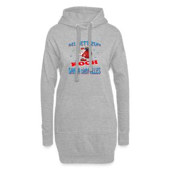 SANTA KOCH - Sweat-shirt à capuche long Femme - gris chiné - Devant