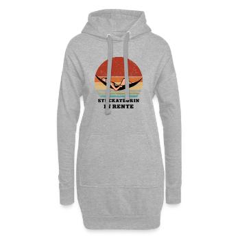 Pension plâtrier Retraité Retraité - Sweat-shirt à capuche long Femme - gris chiné - Devant