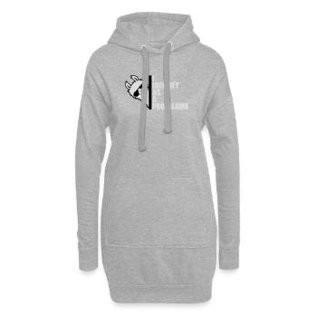 I Identify As A Probllama Cool Lama Problem Spruch - Hoodie-Kleid - Grau meliert - Vorne