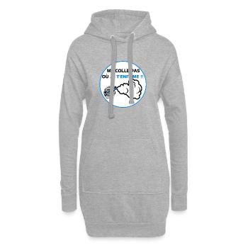  Bagnole - Sweat-shirt à capuche long Femme - gris chiné - Devant