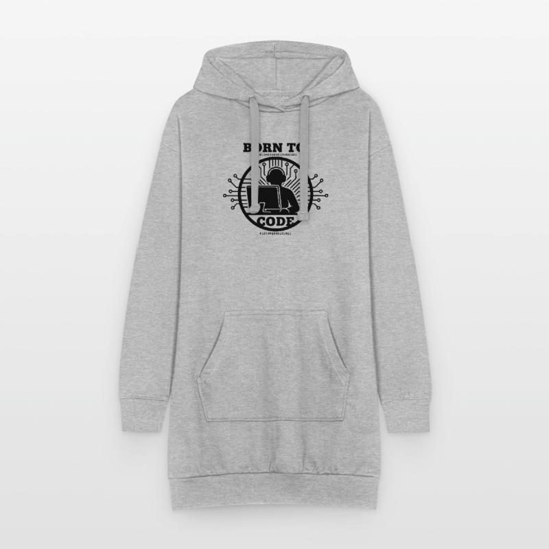 Codeur né pour coder Programmeur Sweat-shirt à capuche long Femme