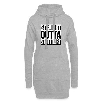 Tout droit sorti de Stuttgart - Sweat-shirt à capuche long Femme - gris chiné - Devant