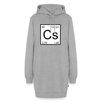 Cesium Element Quadrat - Hoodie-Kleid - Grau meliert - Vorne