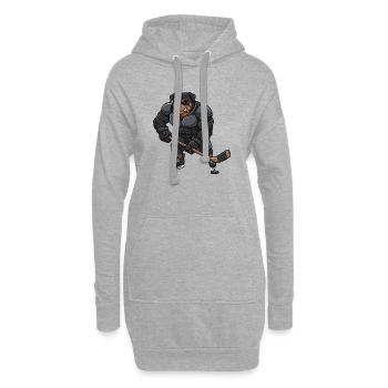 Cool Rottweiler Joueur de Hockey sur Glace Master Sport - Sweat-shirt à capuche long Femme - gris chiné - Devant