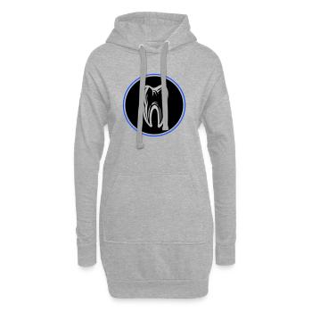 Icône de dentiste dentaire - Sweat-shirt à capuche long Femme - gris chiné - Devant