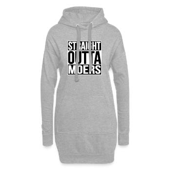 STRAIGHT OUTTA MOERS - Hoodie-Kleid - Grau meliert - Vorne