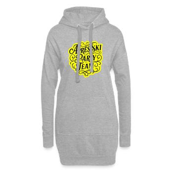 Apres Ski Party Team Spruch - Hoodie-Kleid - Grau meliert - Vorne