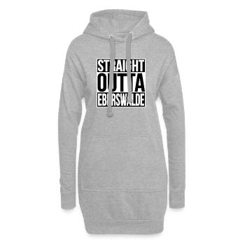 STRAIGHT OUTTA Eberswalde - Hoodie-Kleid - Grau meliert - Vorne