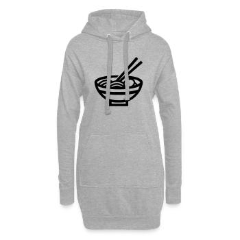 Ramen - Hoodie-Kleid - Grau meliert - Vorne