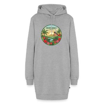 Martinique 972 - Hoodie-Kleid - Grau meliert - Vorne