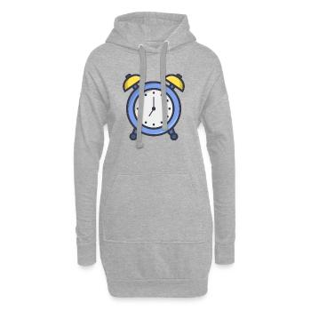 Wecker - Hoodie-Kleid - Grau meliert - Vorne