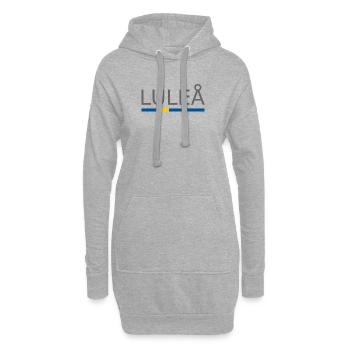 Drapeau de la Suède - Lulea - Sverige - Schweden - Sweat-shirt à capuche long Femme - gris chiné - Devant