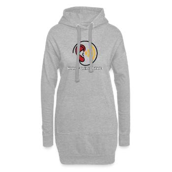 Appareil auditif et auditif - Sweat-shirt à capuche long Femme - gris chiné - Devant