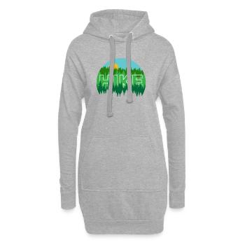 Randonnée dans les pins - Marcher dans la nature - Sweat-shirt à capuche long Femme - gris chiné - Devant