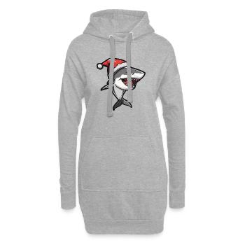 Hai Weihnachten - Hoodie-Kleid - Grau meliert - Vorne