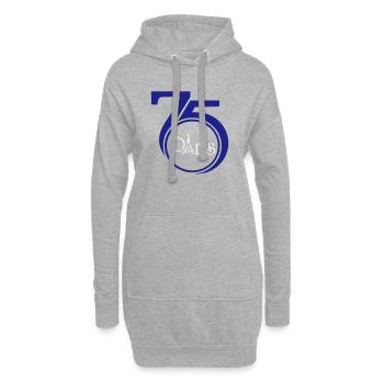 75 Paris - Hoodie-Kleid - Grau meliert - Vorne