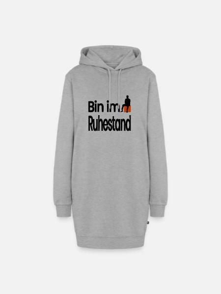 Ruhestand - Hoodie-Kleid - Grau meliert