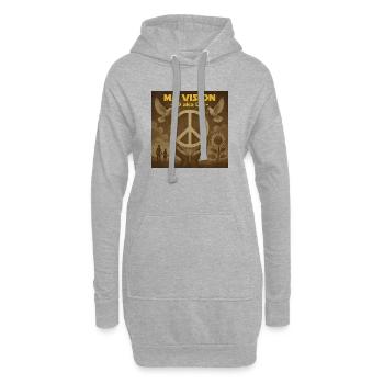 Meine Pax Ten Vision - Hoodie-Kleid - Grau meliert - Vorne