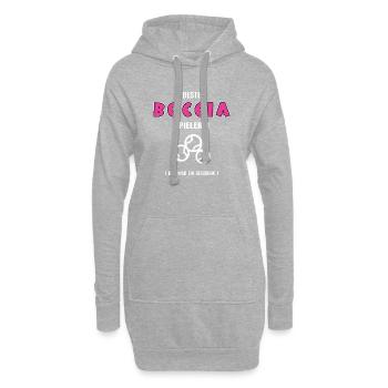 Meilleure joueuse de pétanque de boccia - Sweat-shirt à capuche long Femme - gris chiné - Devant