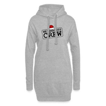 Weihnachts Crew - Hoodie-Kleid - Grau meliert - Vorne