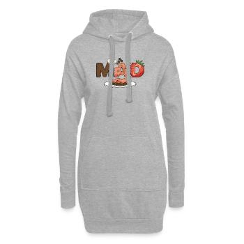 Mad Food Dänemark - Hoodie-Kleid - Grau meliert - Vorne