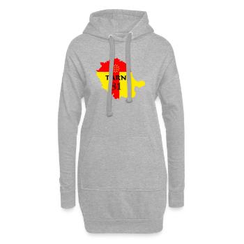 Tarn 81 - Hoodie-Kleid - Grau meliert - Vorne